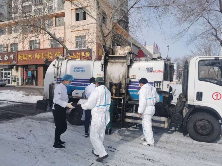 做好人員安全防護，保障餐廚垃圾收運